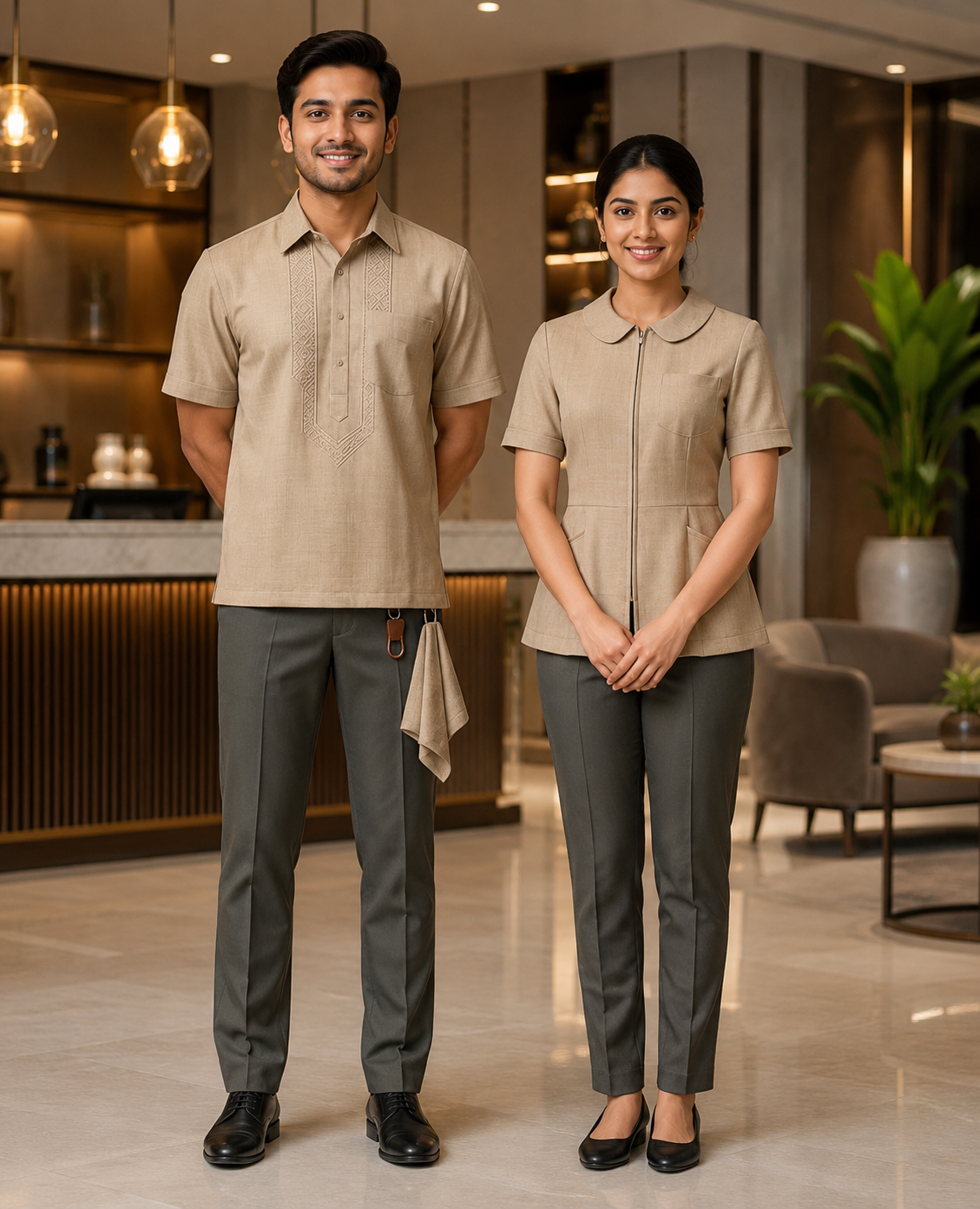 Waiter and food service uniforms